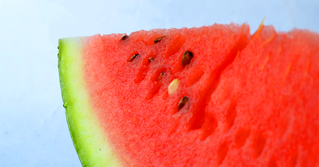 Uppskuren vattenmelon