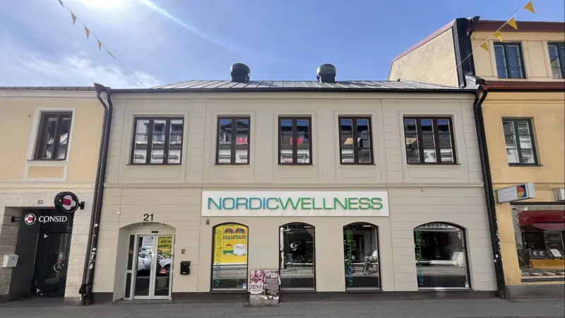 Fasad Lilla Fiskaregatan I Lund Beskuren